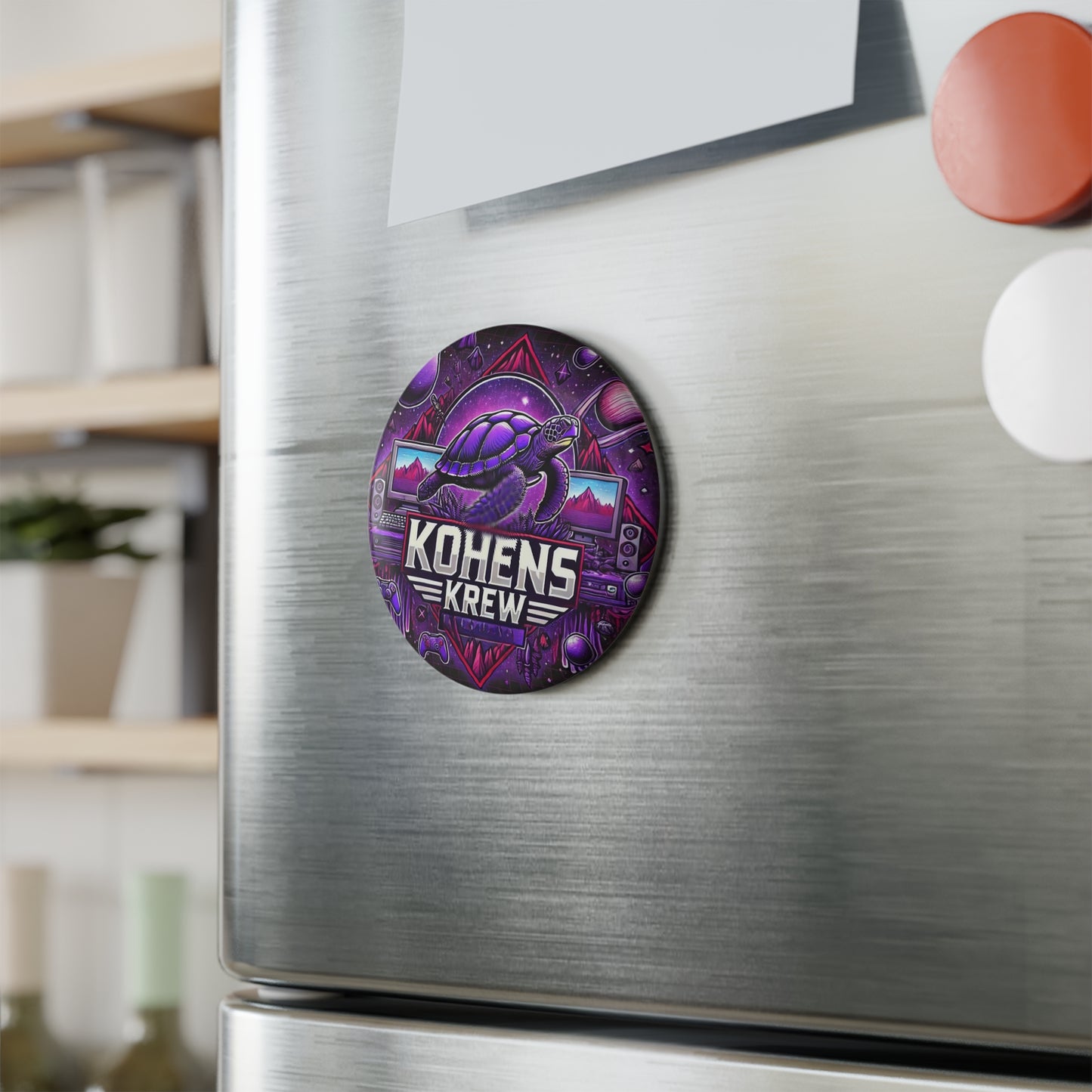 Button Magnet, Round : Profits go to Kohen's Cancer Treatment!